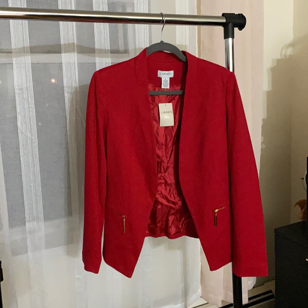 NEW! Carmen Carmen Marc Valvo-Women’s Open Blazer